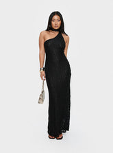Lux Lace Maxi Dress Noir