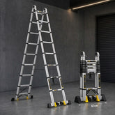 Multi-Position Folding Extension Ladder – Adjustable Portable Ladder for Home & Work Use
