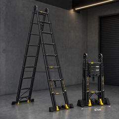Multi-Position Folding Extension Ladder – Adjustable Portable Ladder for Home & Work Use
