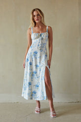 Angelina Sweetheart Floral Midi Dress