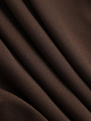 Ribbed Knit Panel Belted Shirt Dress