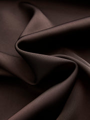Satin Cowl-Neck Long Sleeve Mini Dress