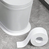 1 Pc White Floor Seal Sticker/Sealing Strip/ Waterproof Seal Tape1 Roll, PVC Waterproof Sealing Strip, Decorative Self Adhesive Caulk Tape, Caulking Sealing Tape, Self Adhesive Sink Stove Crack Strip, Kitchen Bathroom Bathtub Corner Sealant Tape