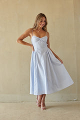 NIA Destene Open Back Midi Dress