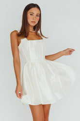 Suri Corset Bust Mini Dress Ivory