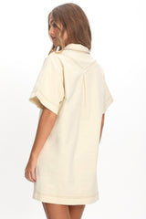 Mariska Collared Mini Dress Butter