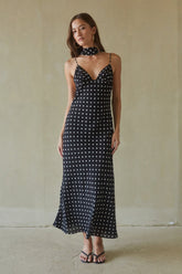 Dovie Polka Dot Midi Dress
