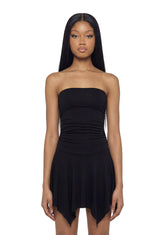 Flora Strapless Fairy Dress - Black