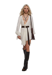 Alana Frills Wrap Dress