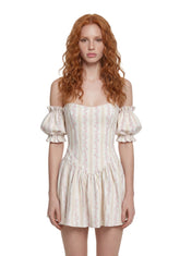 Holding Court Corset Dress - White