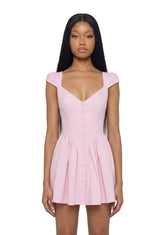 Sweet Of You Peplum Dress - Pink