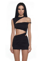 Vigilant Asymmetrical Wrap Dress