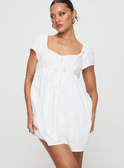 Monsterrat Mini Dress White