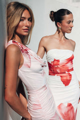 Ayanna Satin Floral Maxi Dress