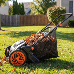 Large-Capacity Push Lawn Sweeper – Manual Yard & Leaf Collector
