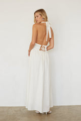Arden Linen Halter Maxi Dress