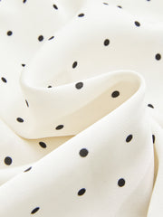 Polka Dot Wrap Tie Waist Mini Dress