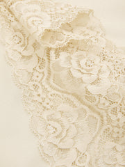 Lace Trim Satin Sleeveless Mini Dress