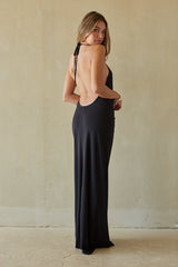 Nyx Plunging Halter Maxi Dress