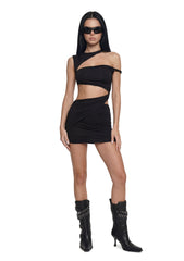 Vigilant Asymmetrical Wrap Dress