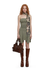 Flora Strapless Fairy Dress - Sage
