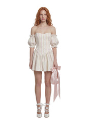 Holding Court Corset Dress - White
