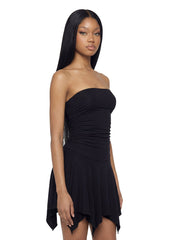 Flora Strapless Fairy Dress - Black