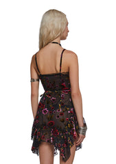 Florence Velvet Wrap Mini Dress