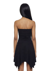 Flora Strapless Fairy Dress - Black