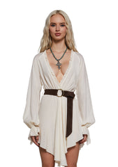 Alana Frills Wrap Dress