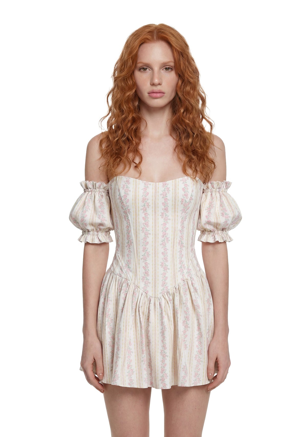 Holding Court Corset Dress - White