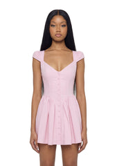 Sweet Of You Peplum Dress - Pink